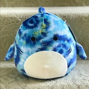 8” Squishmallow 
Brand New with Tags
Blue Tie Dye Shark Squishmallow